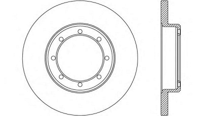 OPEN PARTS bda265510 -  Тормозной диск